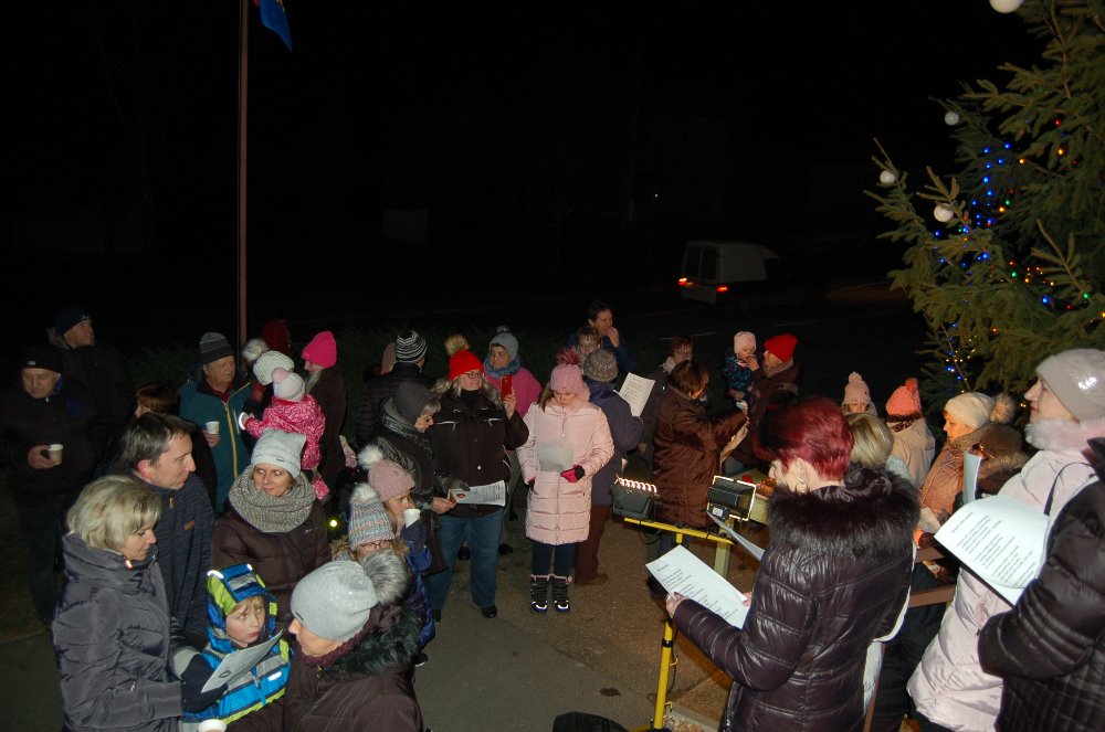 Zpěv koled v rámci akce Česko zpívá koledy. Akce proběhla ve středu 11.12.2019 a zapojilo se 83 spoluobčanů.